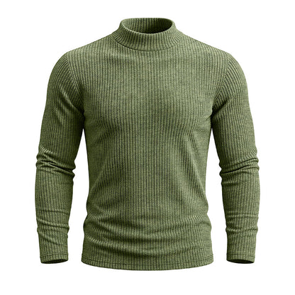 AJAY Mock Neck Long Sleeve Top