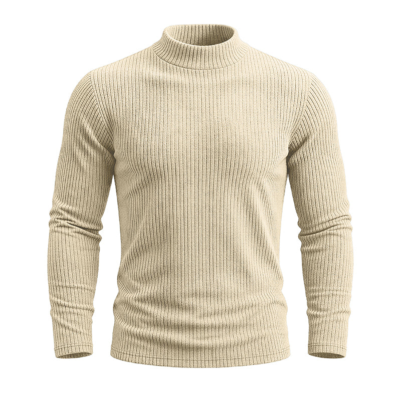 AJAY Mock Neck Long Sleeve Top
