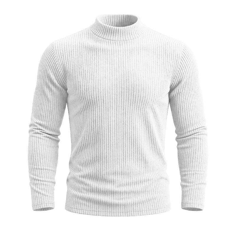 AJAY Mock Neck Long Sleeve Top