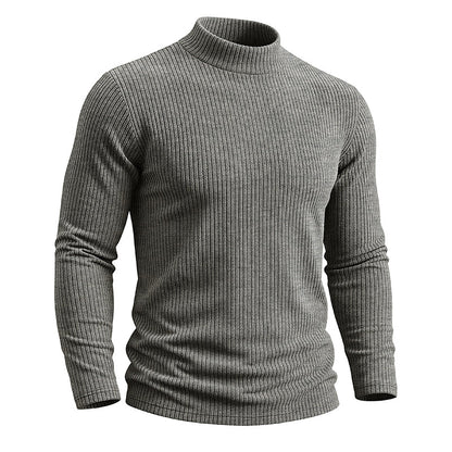 AJAY Mock Neck Long Sleeve Top