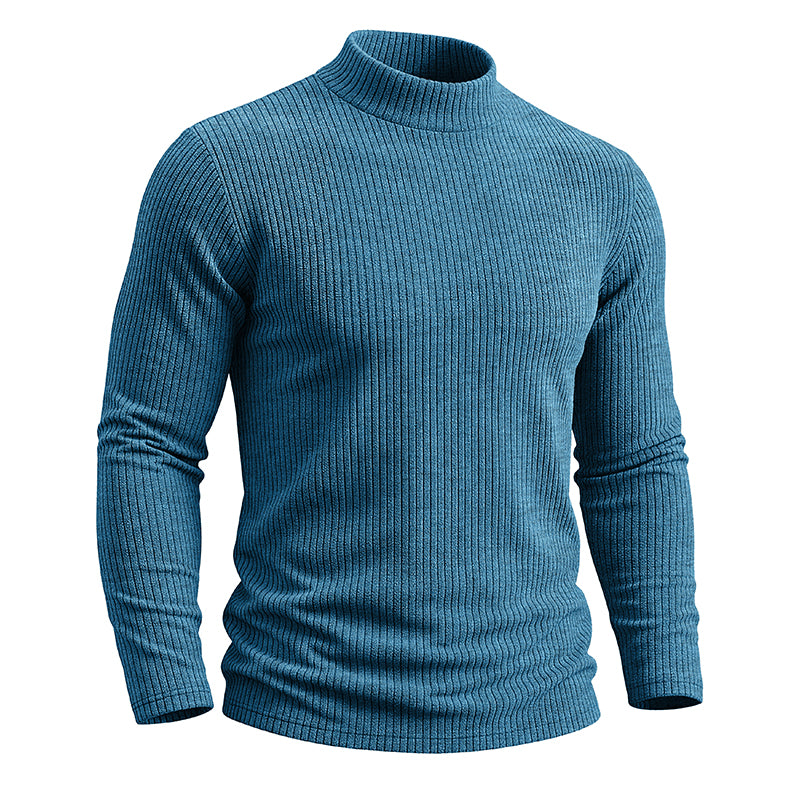 AJAY Mock Neck Long Sleeve Top