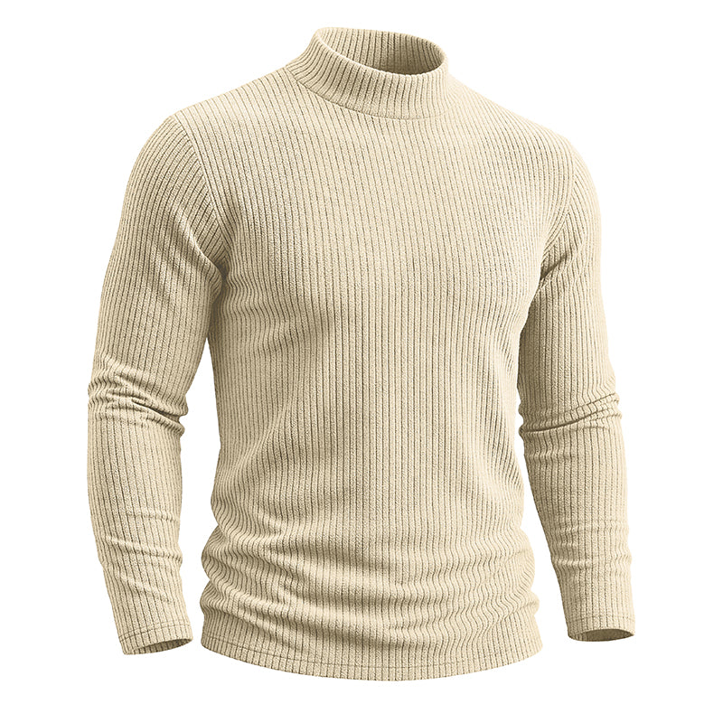 AJAY Mock Neck Long Sleeve Top