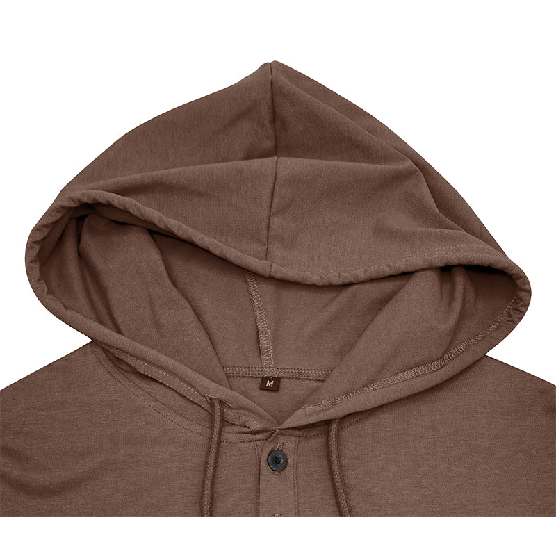 Abbott Short Sleeve Hooded Henley T-Shirt