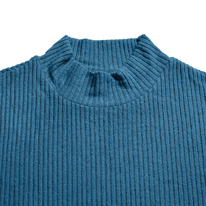 AJAY Mock Neck Long Sleeve Top
