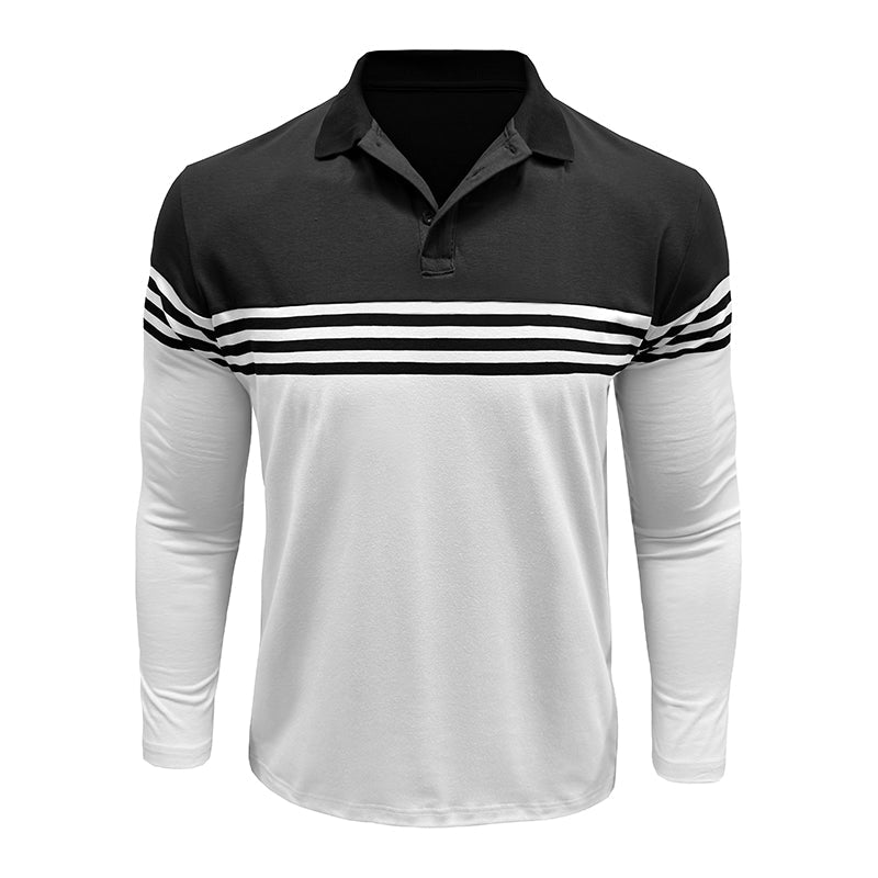 Classic Striped Panel T-Shirt