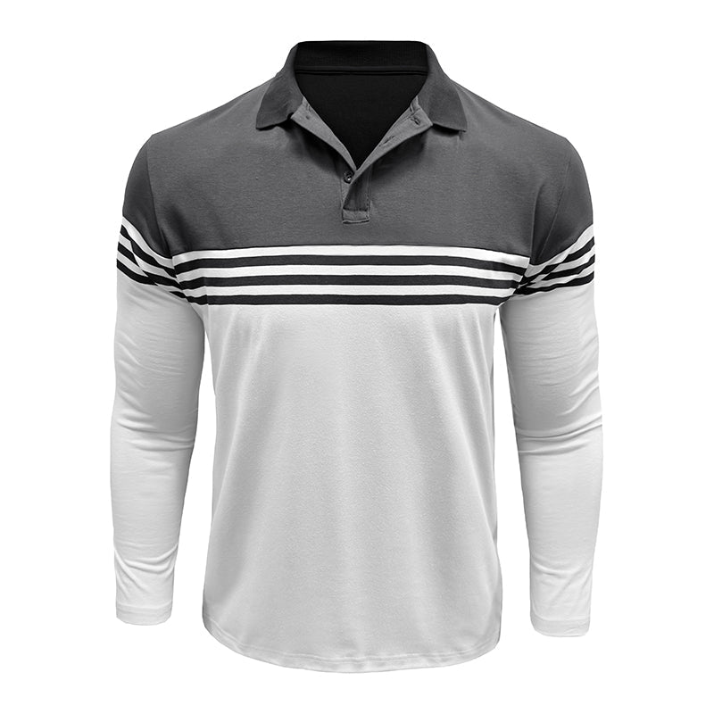 Classic Striped Panel T-Shirt
