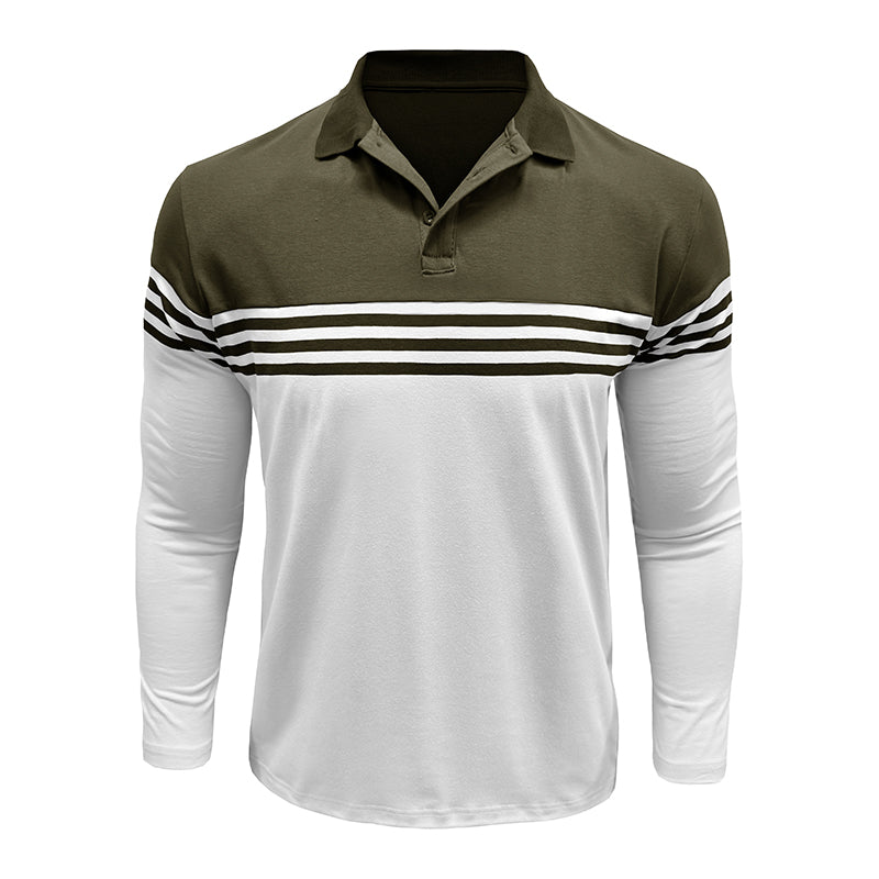 Classic Striped Panel T-Shirt