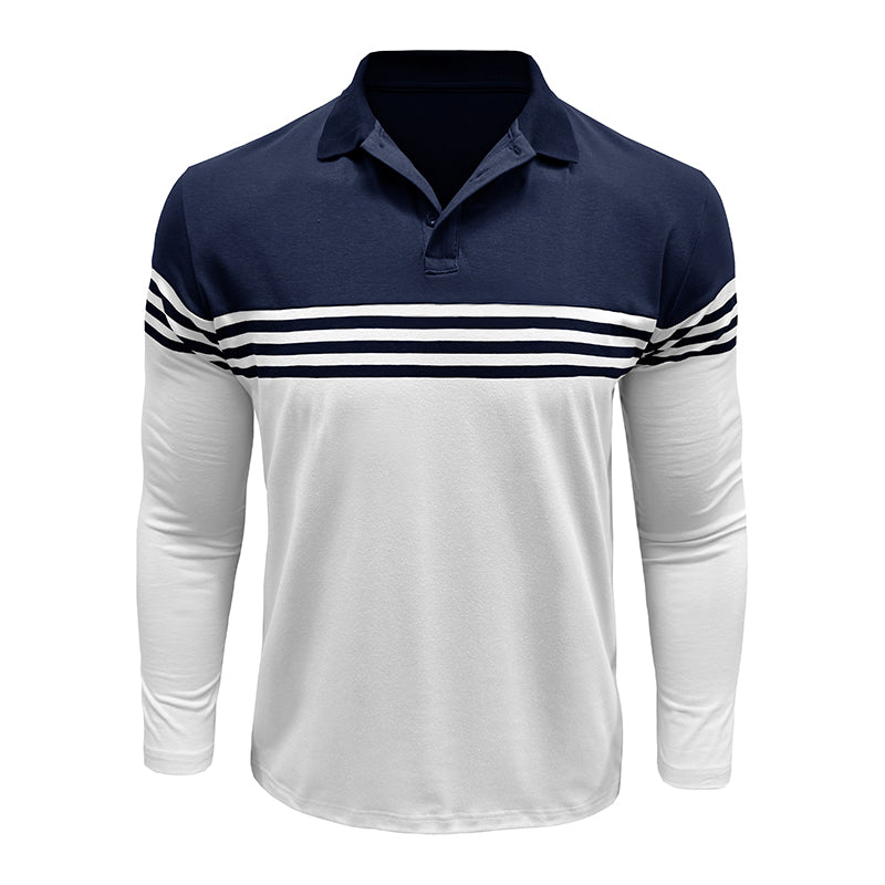 Classic Striped Panel T-Shirt